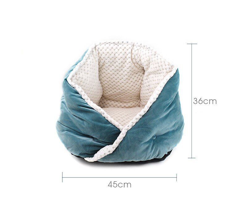 Cat Bed Soft Comfortable Pet Basket Warm Triangular Cat House Puppy Kennel Pet Sleeping Nest Cave for Dogs Cats Pets Supplies